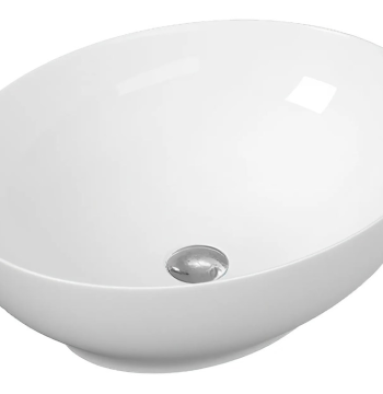 ხელსაბანი Pate Oval 7138 Glossy თეთრი