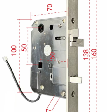 ჭკვიანი საკეტი Smart locks Tuya App H17 შავი