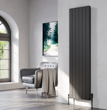 დეკორატიული რადიატორი შავი Logimax Lova 1800x396 მმ