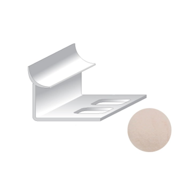 შიდა კუთხე ფილის Salag PVC 9/2500 მმ Marm. კრემისფერი