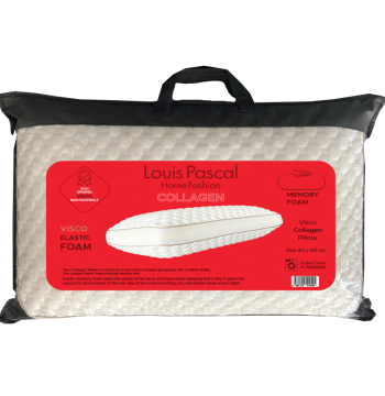 ბალიში Louis Pascal Visco elastic foam Collagen 40x60 სმ