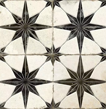 ფილა იატაკის Practika Star Black Gres 450x450 მმ