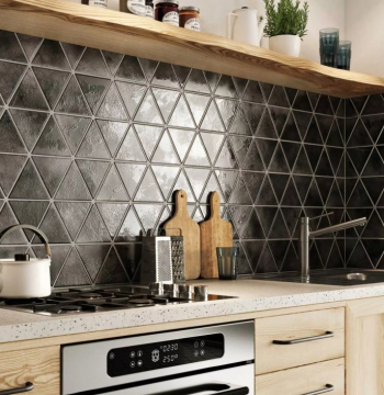 კერამოგრანიტი Realonda TRIANGLE CRAFT CHARCOAL 48,5X28სმ