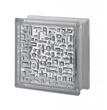 მინა ბლოკი INVESTMENT CLEAR MAYA 19x19x8