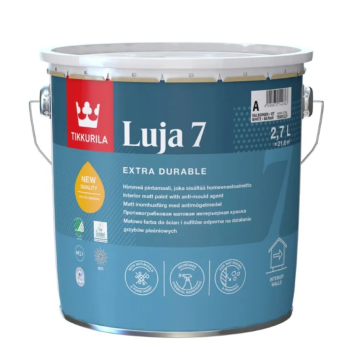 ინტერიერის საღებავი Tikkurila Luja 7 New A 2,7 ლ