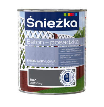 საღებავი ბეტონის Sniezka B07 0,8 ლ გრაფიტი