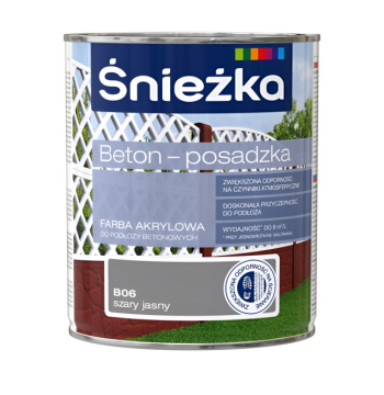 საღებავი ბეტონის Sniezka B06 0,8ლ ღია ნაცრისფერი