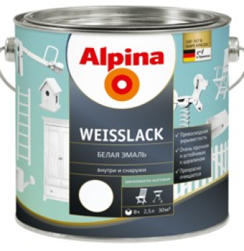 ემალი Alpina Weisslack თეთრი 2,5 ლ