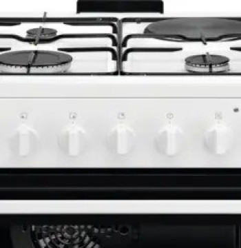Gas Cooker/ Electrolux/ Electrolux LKM624022W / 3 Gas + 1 Electric / Electric Oven / Catalytic Clean /  57L / 85x60x60cm / White