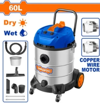 მტვერსასრუტი 2X1200W/60L D/W (WVR5A60) WADFOW