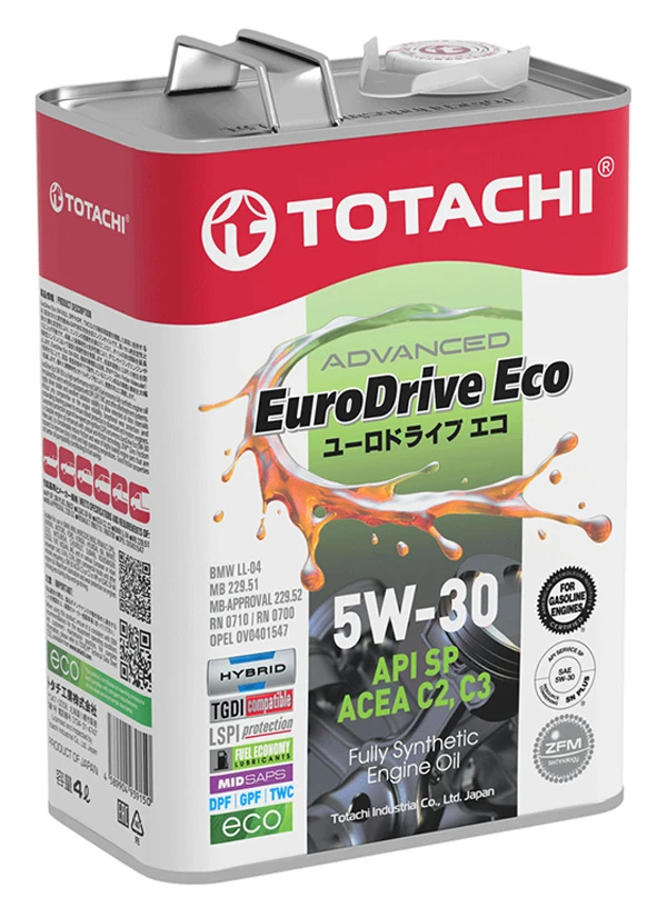 ძრავის ზეთი Totachi EURODRIVE ECO 5W30 4ლ