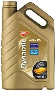 ძრავის ზეთი MOL Dynamic Gold DX 0W20 4ლ