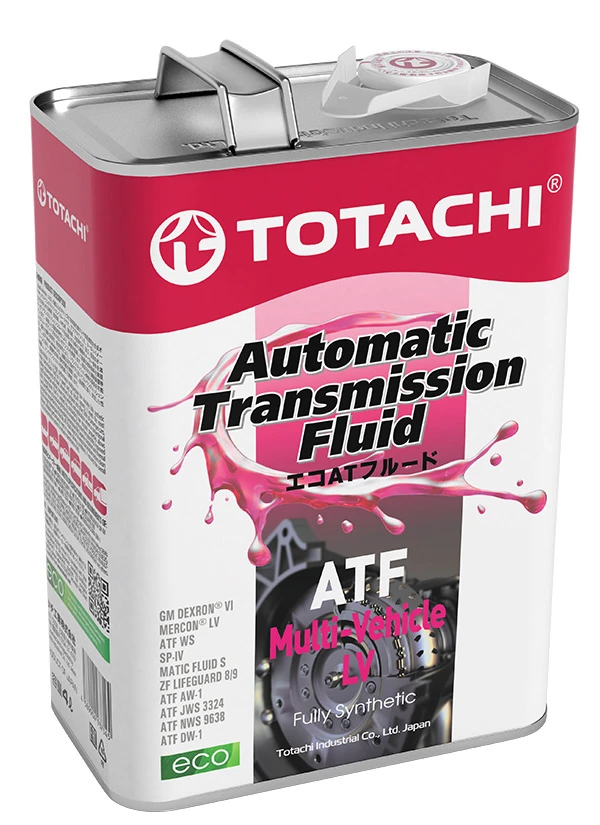 ტრანსმისიის ზეთი Totachi ATF Multi Vehicle LV 4ლ
