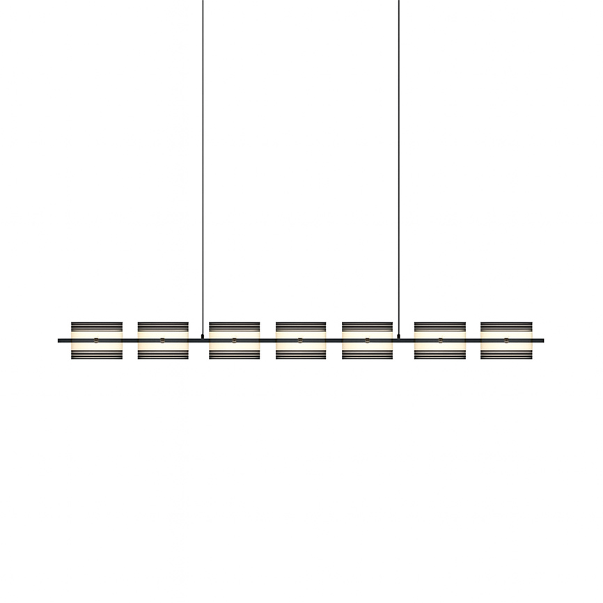 ჭაღი LED 32W 3000-6500k შავი ლითონი