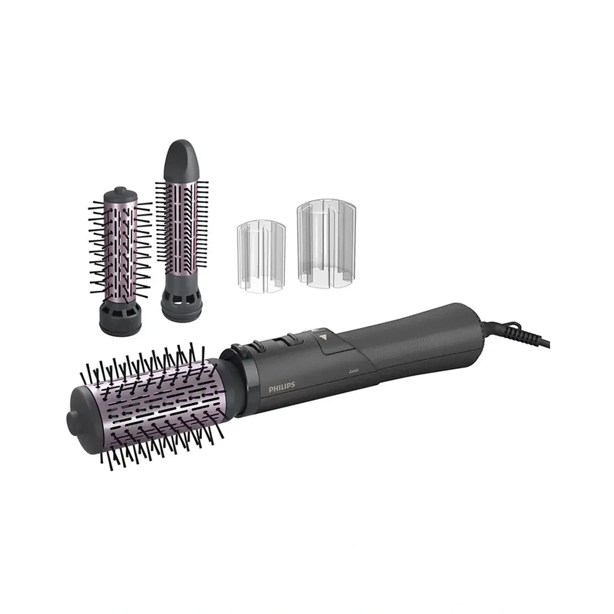 Philips BHA715/00 Series 7000, თმის სტაილერი, 1000 ვტ, მუქი ნაცრისფერი/ვარდისფერი