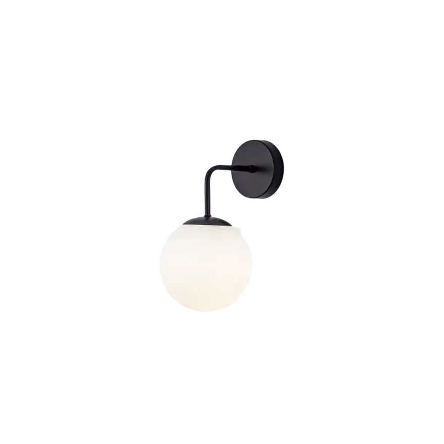 ბრა Pendent E27 1 შავი თეთრი 9919 BK+WH