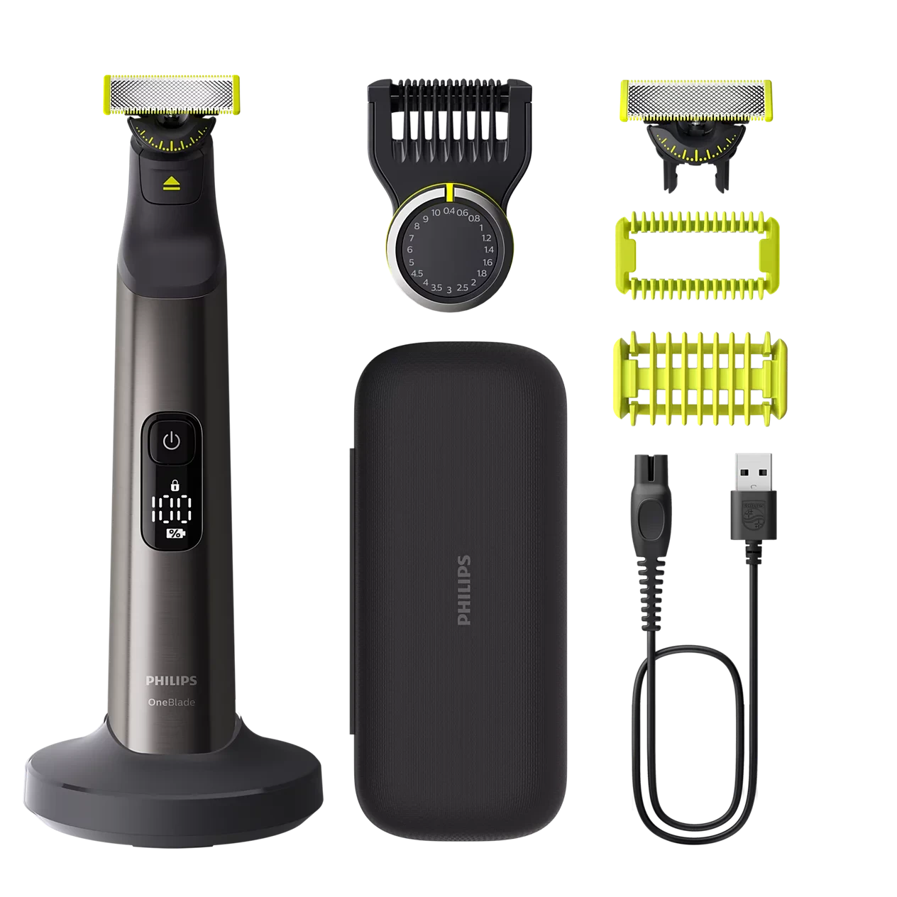 Philips QP6652/61 OneBlade Pro 360 ტრიმერი და საპარსი, 0.4–10 მმ