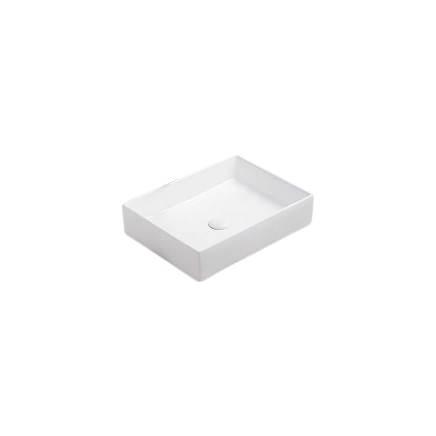 ხელსაბანი დასადგამი Pate Square 78570B(50) Glossy თეთრი