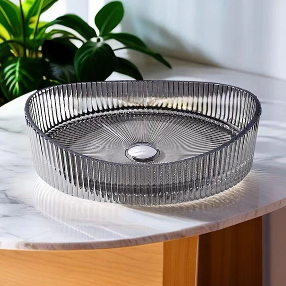 ხელსაბანი დასადები GLASS BASIN GL35G 50x37 სმ