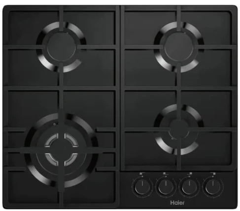 HAIER, HHQ-G64CTPB, გაზქურის ზედაპირი, 60 სმ, 4 კონფორით