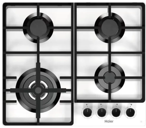 HAIER, HHQ-G64CTHW, გაზქურის ზედაპირი, 60 სმ, 4 კონფორით