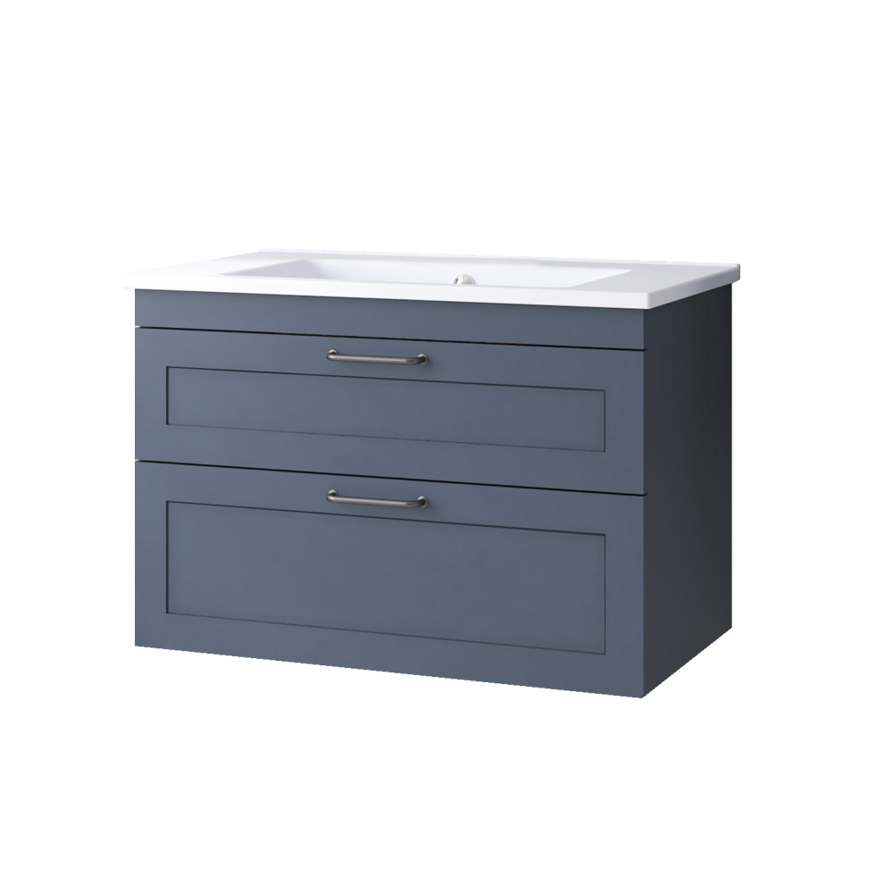 აბაზანის ტუმბო ხელსაბანით Denko Beyoglu Matt Navy Blue 75 სმ