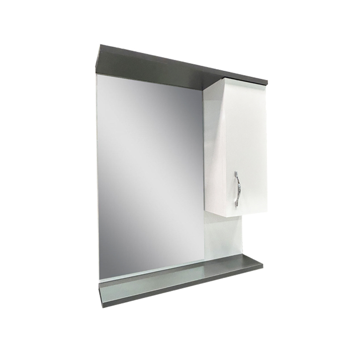 კარადა სარკით Denko Trend 65 White Antracite Grey 62x75 სმ