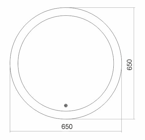 სარკე Silver Mirrors Perla D650 მმ,სენსორული