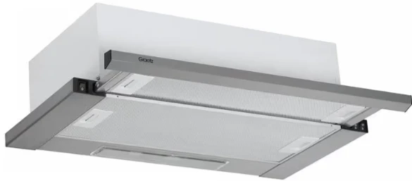 GRAETZ, 1490-60 INOX WHITE, ჩასაშენებელი გამწოვი, 60 × 18.5 × 30 სმ, 300 მ³/სთ, 2 ცხიმდამჭერი ფილტრით