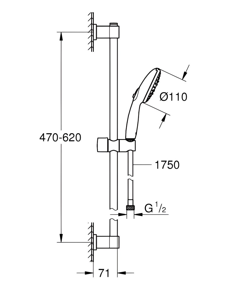 საშხაპე კომპლექტი Grohe 26032001