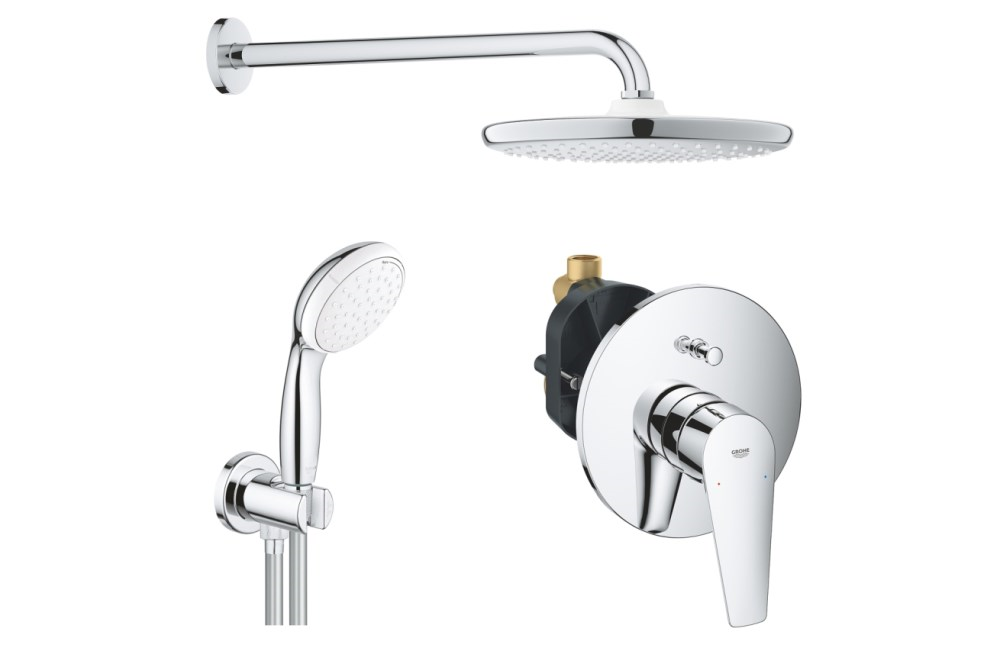 საშხაპე სისტემა ჩასაშენებელი Grohe BauEdge Chrome