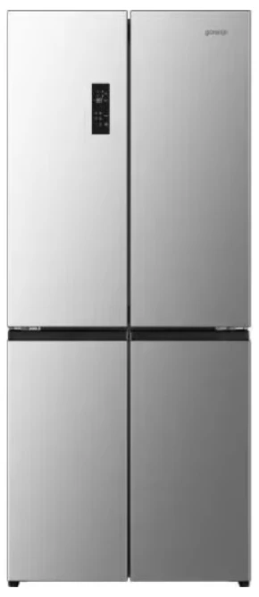 GORENJE, NRM819E61X, ცალკე მდგომი მაცივარი, 435 ლ, Side-by-Side, ნაცრისფერი