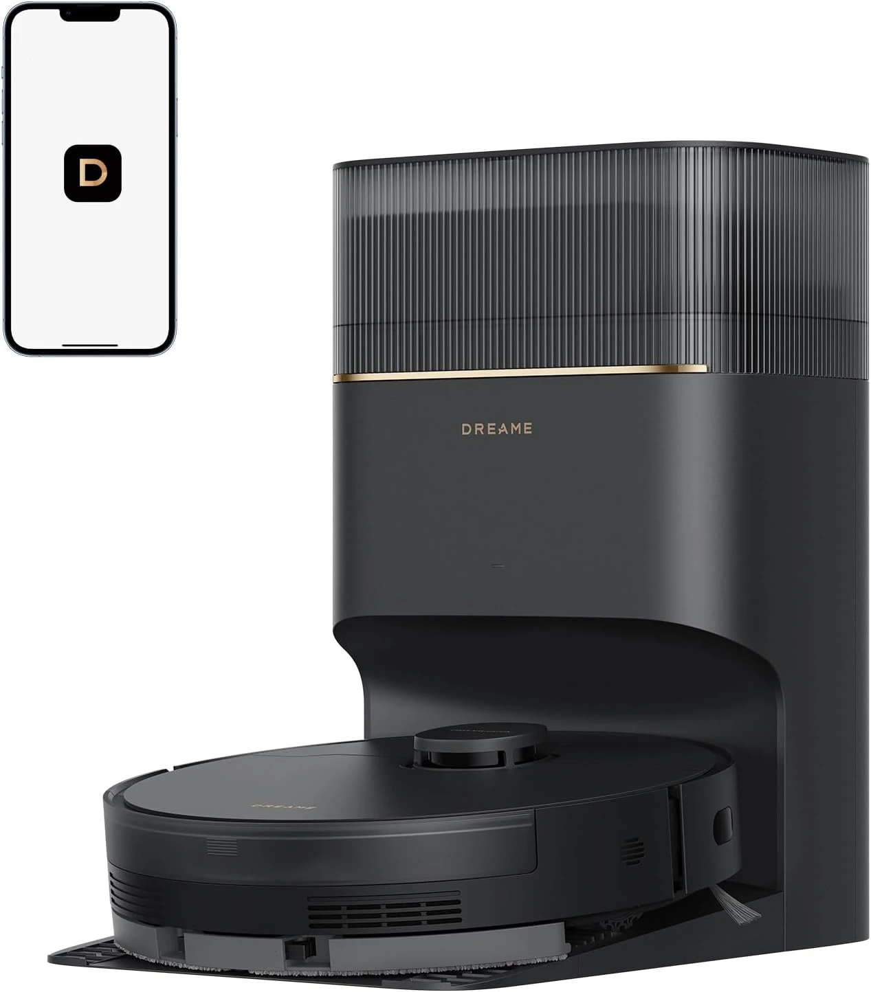 რობოტი მტვერსასრუტი Dreame Robot Vacuum D20 Pro Plus Black (RLD43SD)