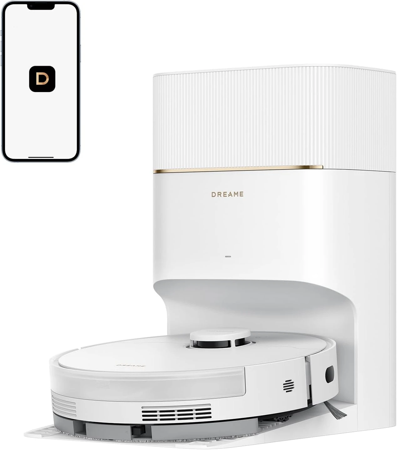 რობოტი მტვერსასრუტი Dreame Robot Vacuum D20 Pro Plus White (RLD43SD)