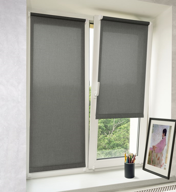შტორი Delfa Aura SRSH-01M-2721 77(73)/170 სმ ნაცრისფერი