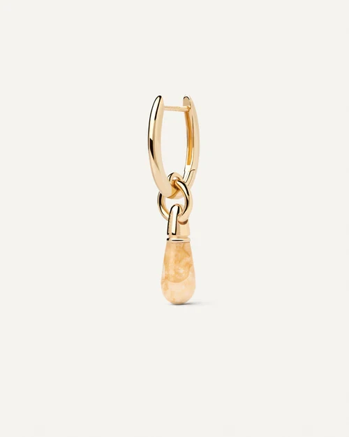 YellowHoop  Aventurine Jupiter Single Ear საყურე