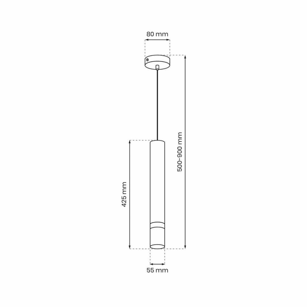 საკიდი Milagro MLP9673 1 GU10 JOKER INOX