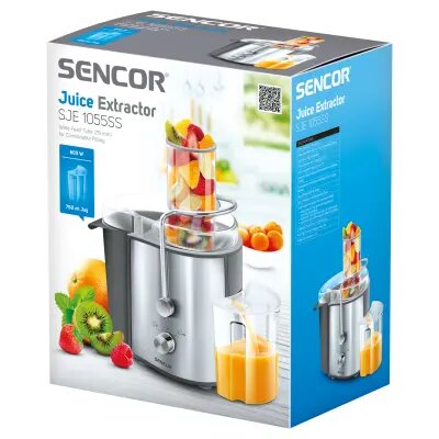 Juicer/ Sencor SJE 1055SS Juicer, Power 800 W, 79db, 2speed(10600rpm/12600rpm), 39x17x28, 3.6kg