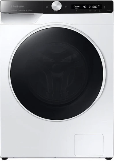 Washing Machine/ WW80AG6L28WELP 8 KG 1200 RPM 85x60x45 Inverter Rotary Knob Autodispenser AI Control LED Display White