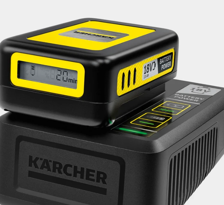 18 V Kärcher ელემენტის სწრაფი დამტენი