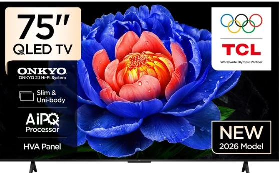 TV/ QLED/ TCL/ QLED TV 75"(190cm)/ 75P7L  Google TV HDR10+  Dolby Atmos BT5.4 Wi-Fi 2.4+5GHz DVB-T/T2/C/S/S2 2x15W HDMI1.4/HDMI2.0&HDMI2.1,HDCP1.4 400x400