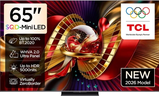TV/ MiniLED/ TCL/ SQD-Mini LED TCL TV 65"(165cm)/ 65C8L 4K Google TV