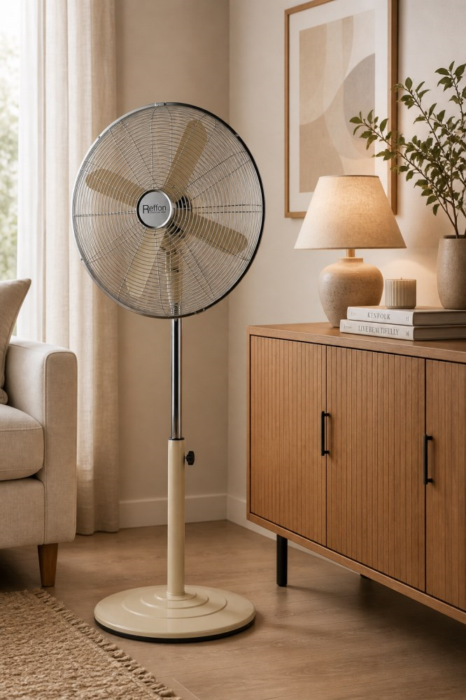 ვენტილატორი Reffon FS-40M-YL 50W ყვითელი ქრომი