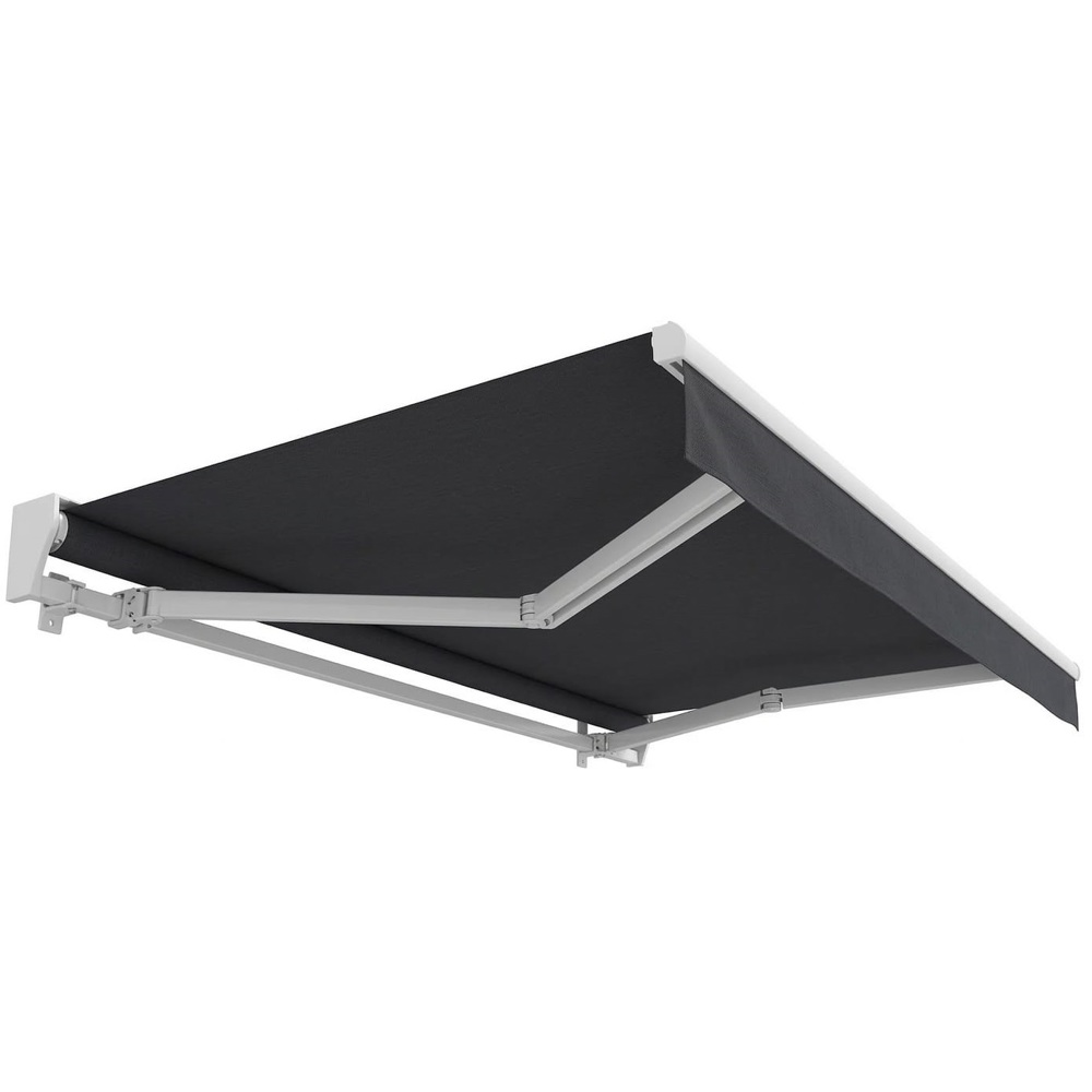 ფარდული-მარკიზა 4x3 მ ნაცრისფერი ძრავით