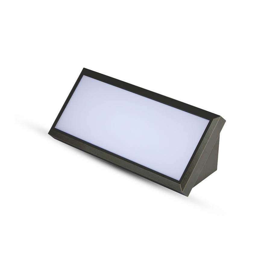 სანათი V-TAC 12W 4000K 1250Lm შავი IP65 6808