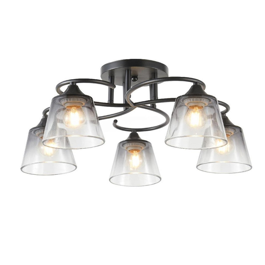 ჭაღი Bella Mita 6362-5 5 E27 MAX 60W ლითონი შავი